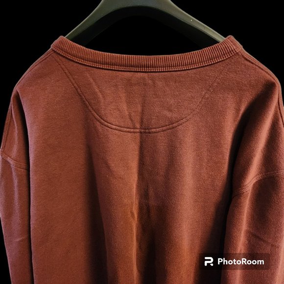 Men's Champion Crew Neck Sweatshirt Size 2XL Burgundy 53% Cotton 47% Polyester - Picture 3 of 5